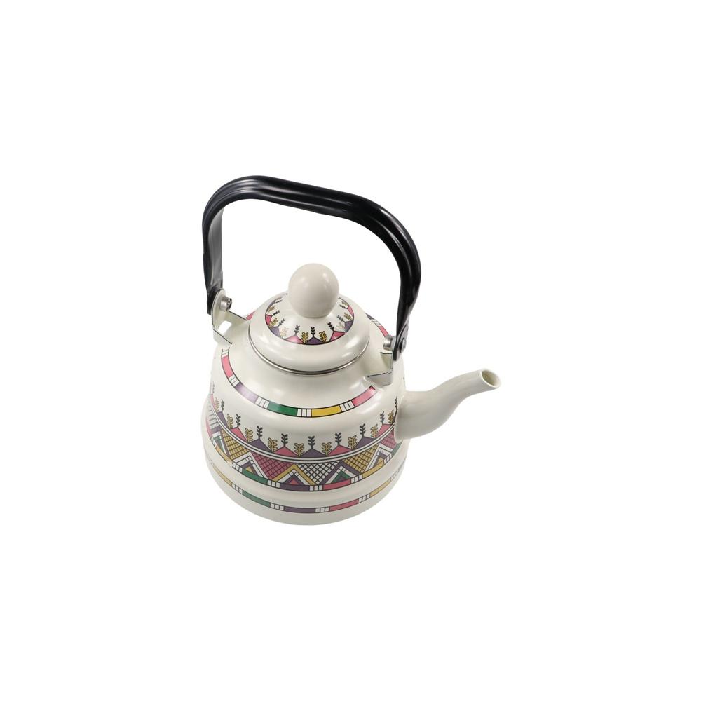 Waterkoker Emaille Emaille Theeketel Europese Stijl 2.5L Theepot Geen Fluiten Comfortabel Handvat Waterkan Restaurant