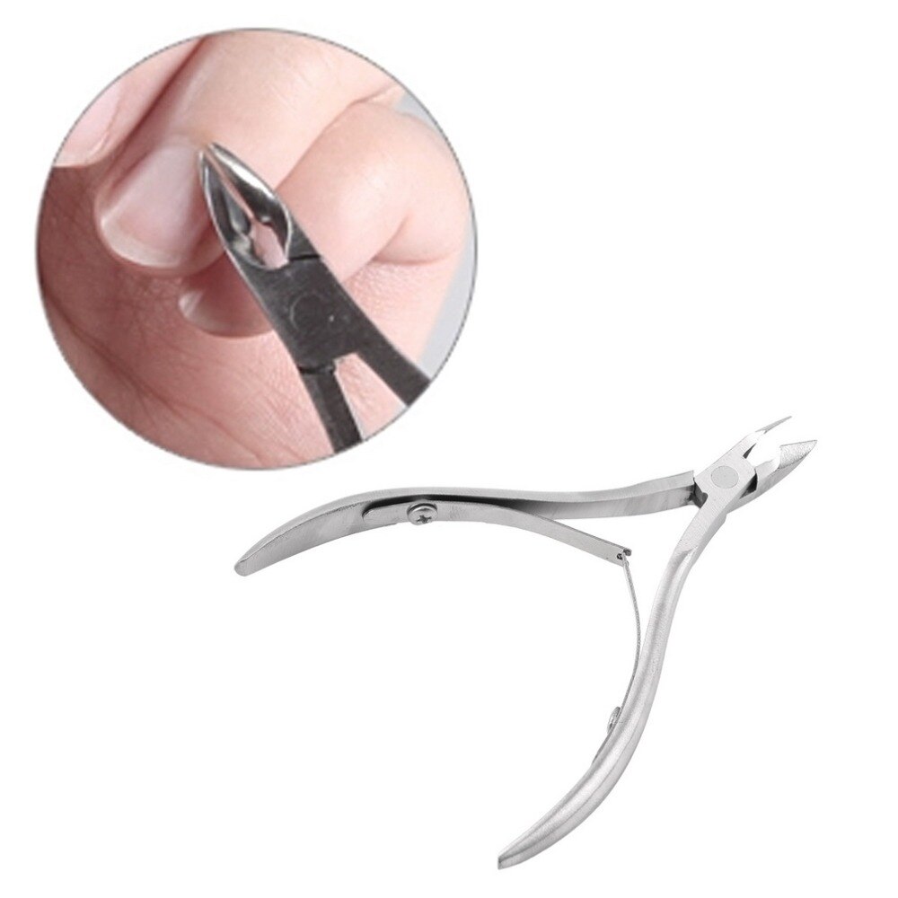 Wereld winkel Zilver Teen Nagelknipper Nail Care Art Rvs Cuticle Nipper Remover Schaar Cutter Clipper