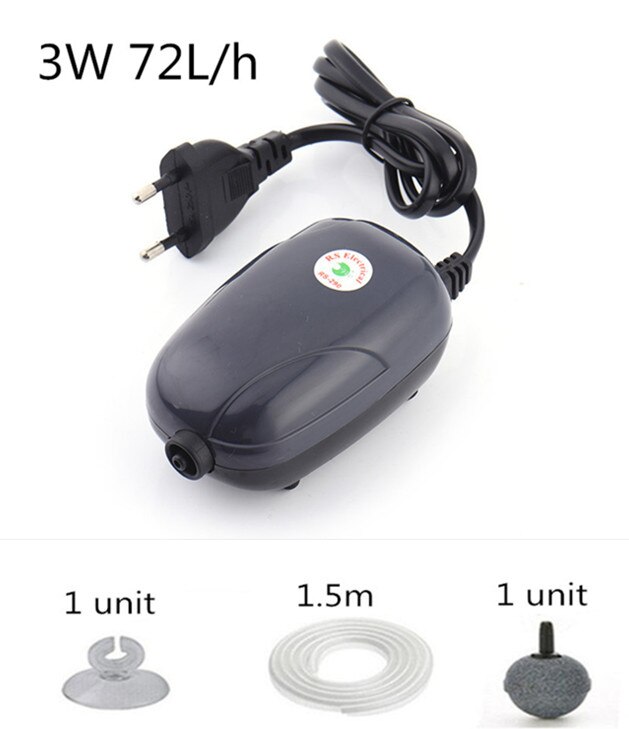 Aquarium Beluchting Pomp Kleine Huishoudelijke Oxygenatie Zuurstof Machine Mini Stille Pomp Zuurstof Machine Beluchter Zuurstof Vis Pomp: RS-290 A SET / EU adapter plug