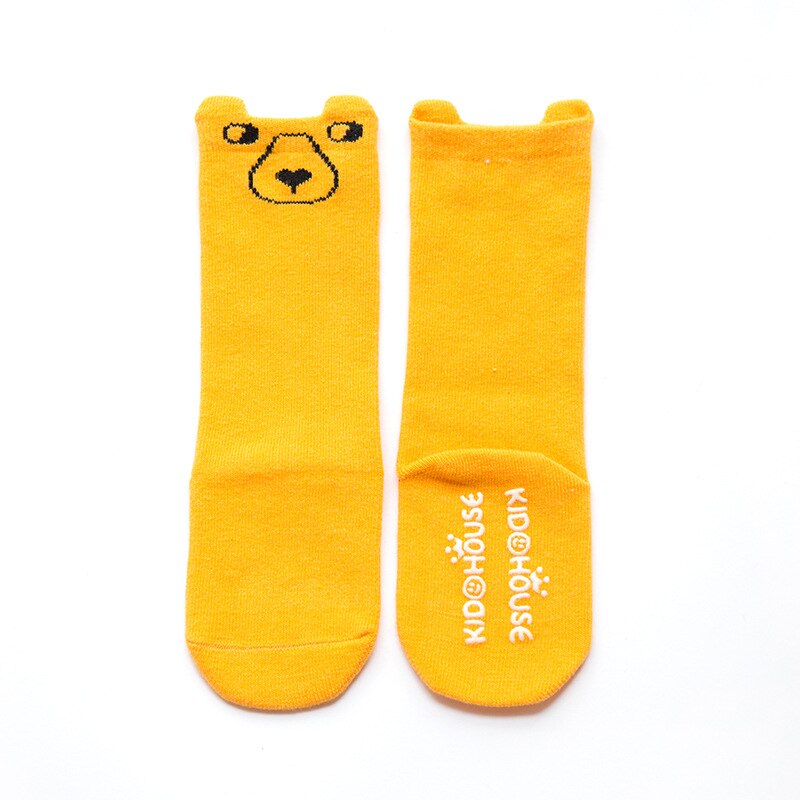 unisex Baby Jungen Karikatur Lange Socken Für freundlicher Frühling Herbst Baumwolle Ebene Baby Knie Hohe Bein Warme Anti Unterhose Gummi sohle Socken: 3 / 2-4 Jahre