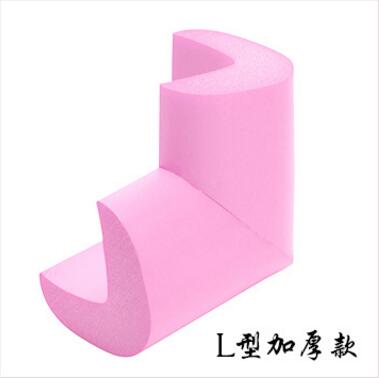 2M Rand Ecke Protector für Möbel Gummi Baby Schutz Kissen Wache Streifen Weichmacher Stoßstange Baby Sicherheit Schreibtisch Tisch: 4 PC Pink