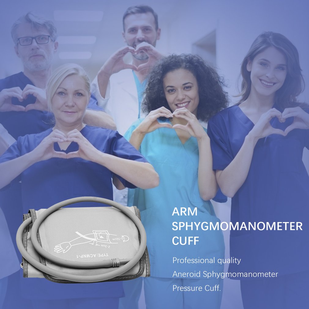 Tragbare 22-32 CM Arm Manschette Digitale MonitorPortable Einzigen Rohr Tonometer Manschette Für Blutdruckmessgerät