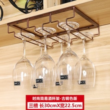 Utensilios de cocina soporte para copas de vino soporte para copas de Bar estante colgante debajo del Gabinete copa de vidrio estante de hierro barra herramienta de cocina