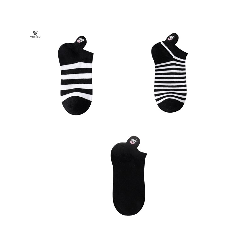 Calcetines de algodón con estampado de vaca para mujer, medias finas de estilo skateboard, temporada Primavera Verano: 5