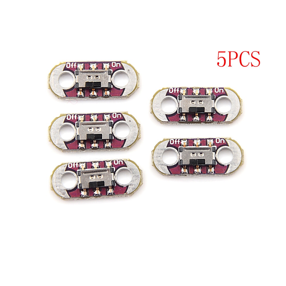 5 st switch-dpdtsmd vippomkopplare lilypad slide switch ayz 0202 gör-det- själv-kit