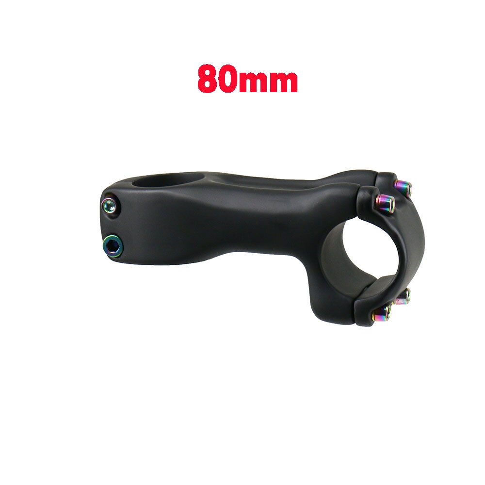 ELITA ONE Carbon Stem 60mm MTB/Road Bike Stems Carbon Faceplate Suitable for Carbon Fiber Handlebars 31.8mm: 80mm