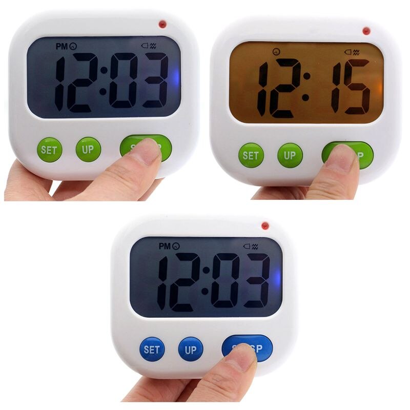 Reloj despertador de vibración para sordos, Luminova, Led, Digital, temporizador, electrónico para dulces, pantalla de escritorio, reloj para estudiantes, artilugios para escritorio