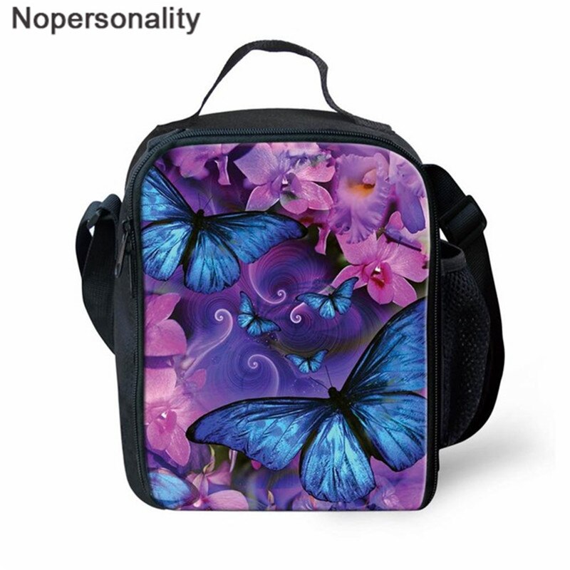 Nopersonality Beautiful Backpack for Women Girls School Bag Sets Colorful Butterfly Prints Teenage Bag Pack Kids Rugzak Mochilas: MA186G