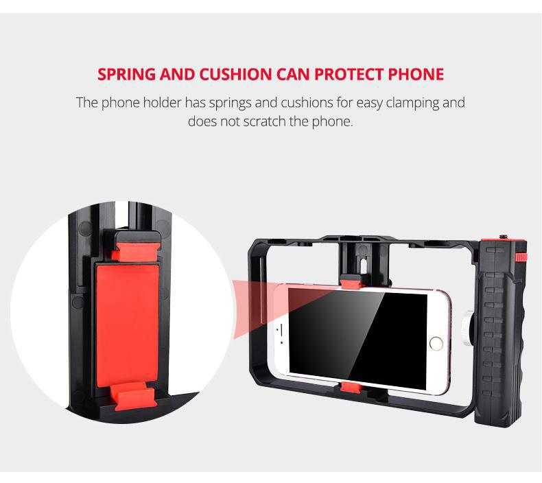 Hand Held Camera Bracket Second Generation Movie Live Video Stabilizer Mobile Phone Camera Cage Stand