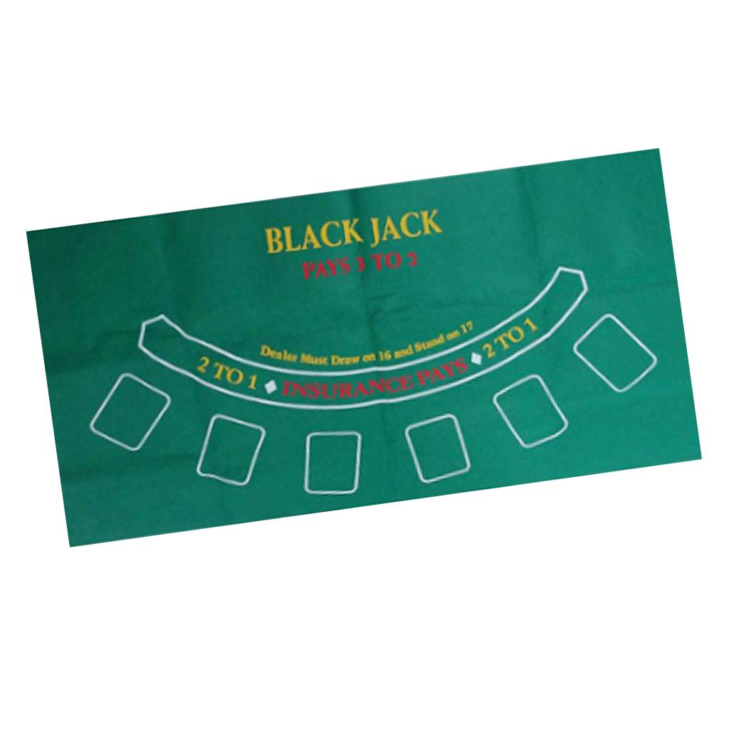 Cubierta redonda de tela de fieltro para mesa de juego, tapete de doble cara para Blackjack, ruleta, póker, Casino, 24x47 pulgadas