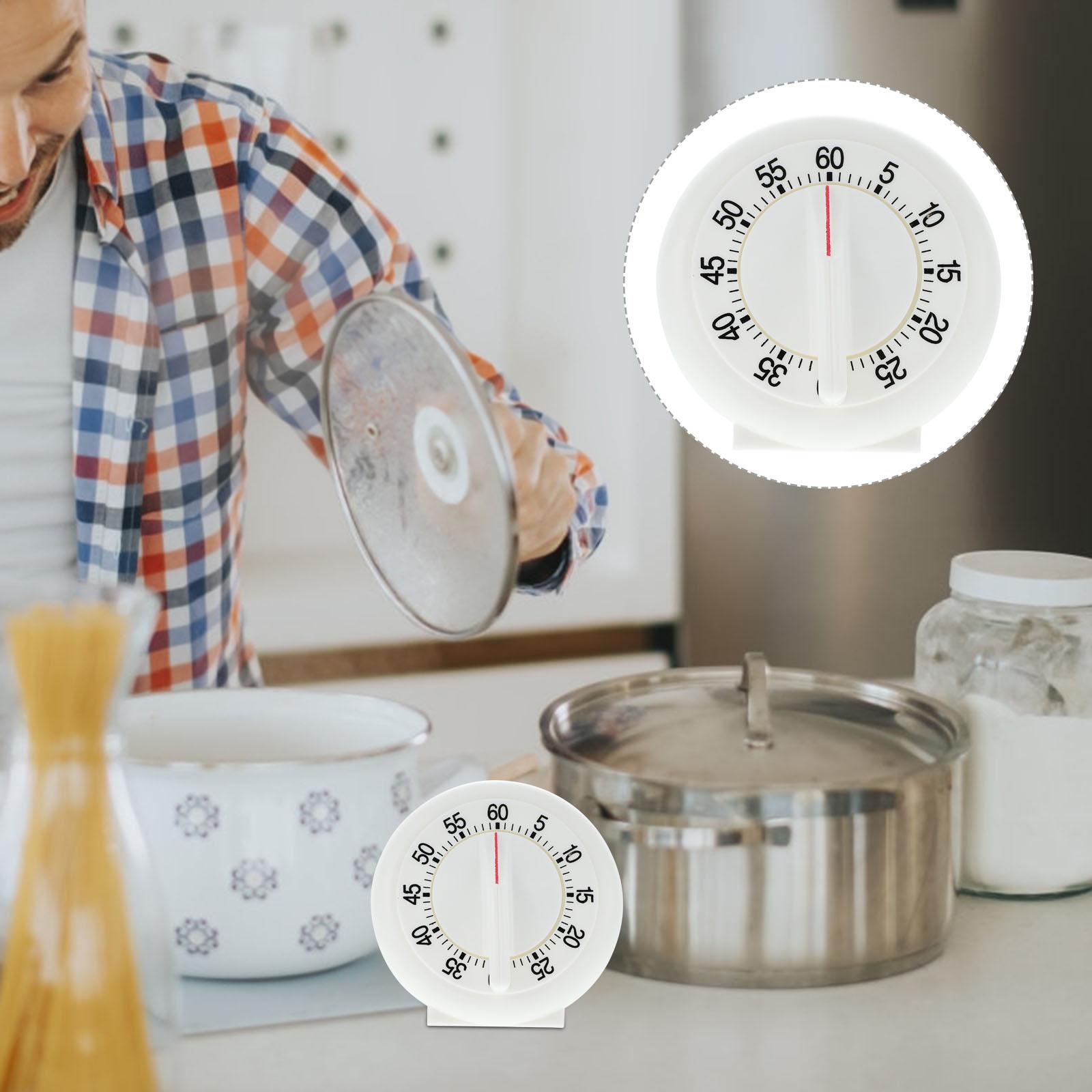 Mechanische kookwekker Handmatige eierwekkers voor koken Plastic aftelklokken Wit Geweldig cadeau Inwijdingsfeest Valentijn