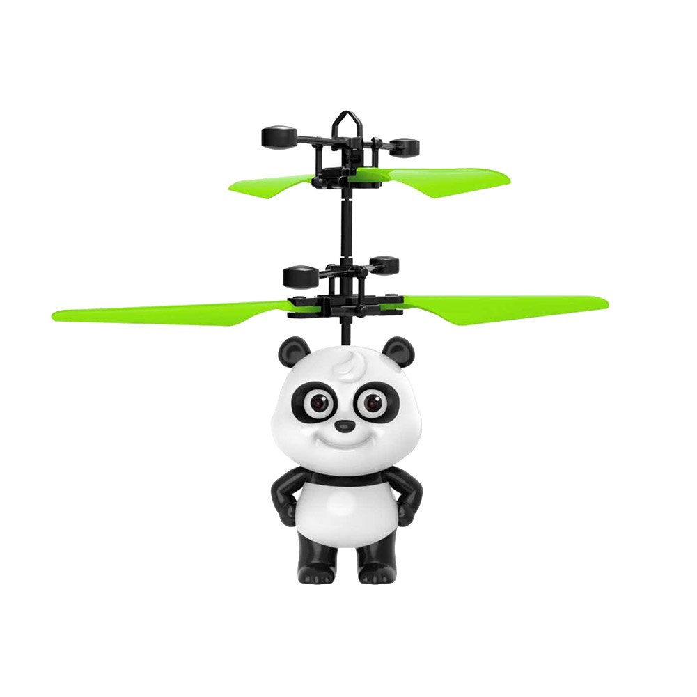 Afstandsbediening Speelgoed Met Led Licht Elektronische Infrarood Inductie Panda Helicopter Model Ouder-kind Interactie Speelgoed