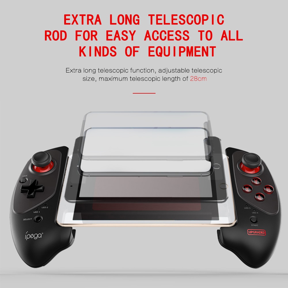 iPEGA PG-9083S rouge chauve-souris Bluetooth manette Bluetooth 4.0 toucher rotation de 360 degrés pour iOS/Android/PC/WIN