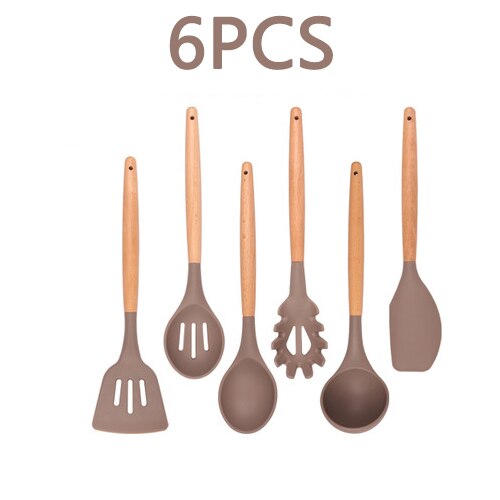 Geschirr 12Stck Silikon Kochen Utensilien einstellen Wärme beständig Küche Nicht-Stock Kochen Utensilien Backen Werkzeuge Mit Lagerung Kasten