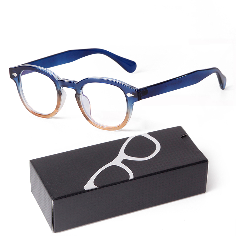 Farbverlauf Blau Kleine Runde Sonnenbrille für Frauen Männer Jahrgang Schildkröte Quadrat Sonnenbrille Lunettes De Soleil