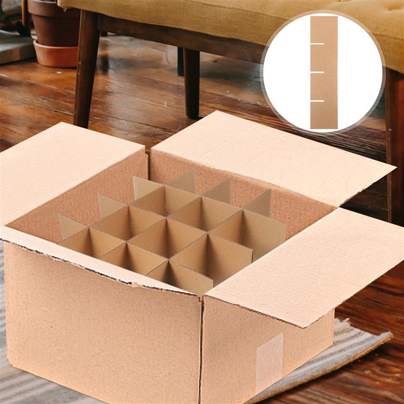 1 set Kraft Paper Cardboard Box Dividers DIY Paper Storage Mailer Empty Moving Packaging Box Accessories