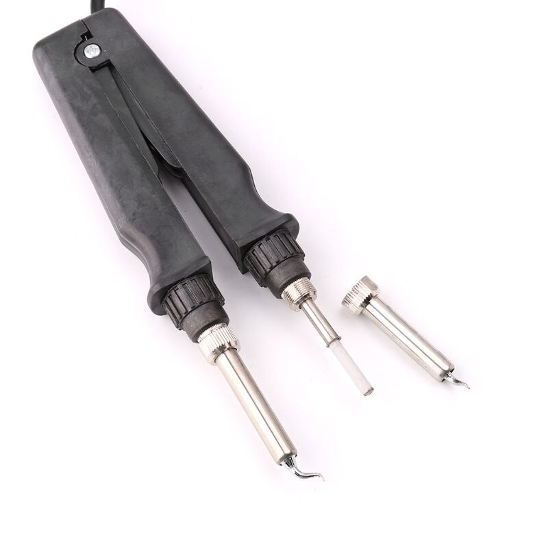 Pinzas de hierro doble para Estación de soldadura, pinzas de calor, pinzas de mango, 902 ESD, SMD, HX6C