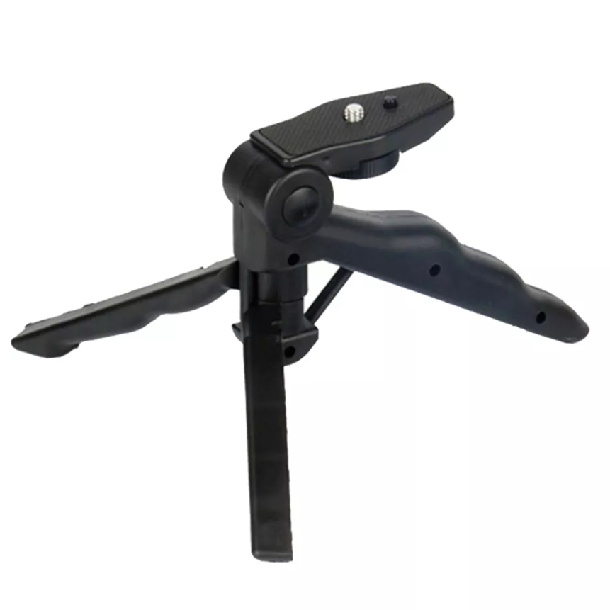 Verstelbare Telefoon Statief Mount Houder Camera Shoe Tripode &amp; Universal Mini Smartphone Clip Telefoon Houder Voor Dslr Huawei, xiaomi: Bruin