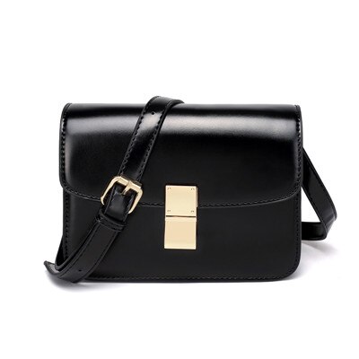 Qinranguio Vrouwen Messenger Bags Tassen Voor Vrouwen Kleine Schoudertas Vrouwen Mode Crossbody Tassen Voor Vrouwen: Black