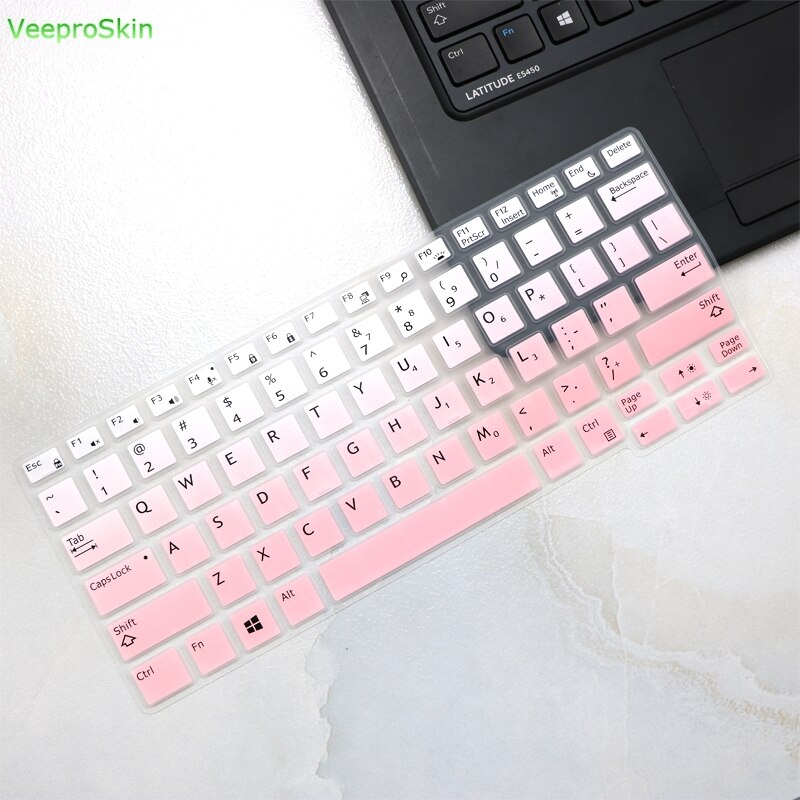 Osłona na klawiaturę laptopa skóry dla Dell Latitude E7290 E7280 E7380 E7390 7370 13.3 cal/E7250 5250 7270 5270 7389 5270 12.5'': fadepink