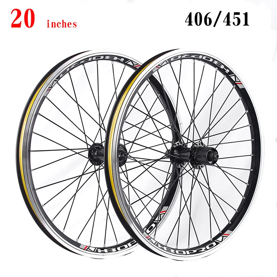 20inch Folding Bike Wheel Rims 451 406 Aluminum alloy RM30 100/135mm 2bearing Wheelset V brake 32H 7-10speed Bicycle wheels
