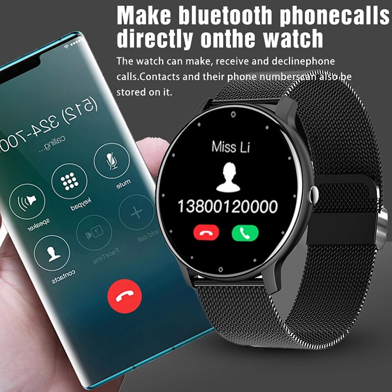 Xiaomi – montre connectée pour hommes et femmes, écran tactile, moniteur d&#39;activité physique, étanche, Bluetooth, appel, pour Android Ios