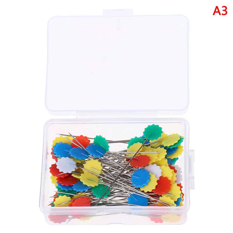 100Pcs Butterfly Flat Head Dressmaking Needle DIY Sewing Accessories Dressmaking Pins Embroidery Patchwork Pins: Lavender