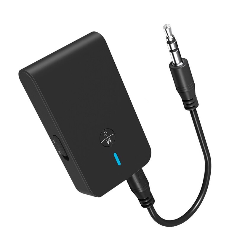 Bluetooth 5.0 modtager sender 2 in 1 bluetooth dongle trådløs adapter 3.5mm aux jack musik stereoanlæg til bilsæt tv pc