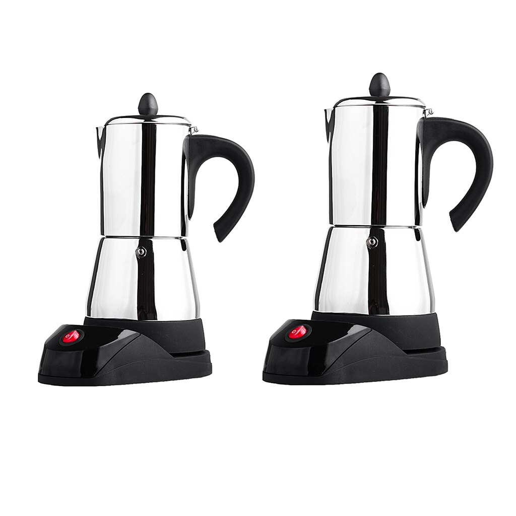 Expresso électrique Latte percolateur cuisinière haut cafetière moka Pot