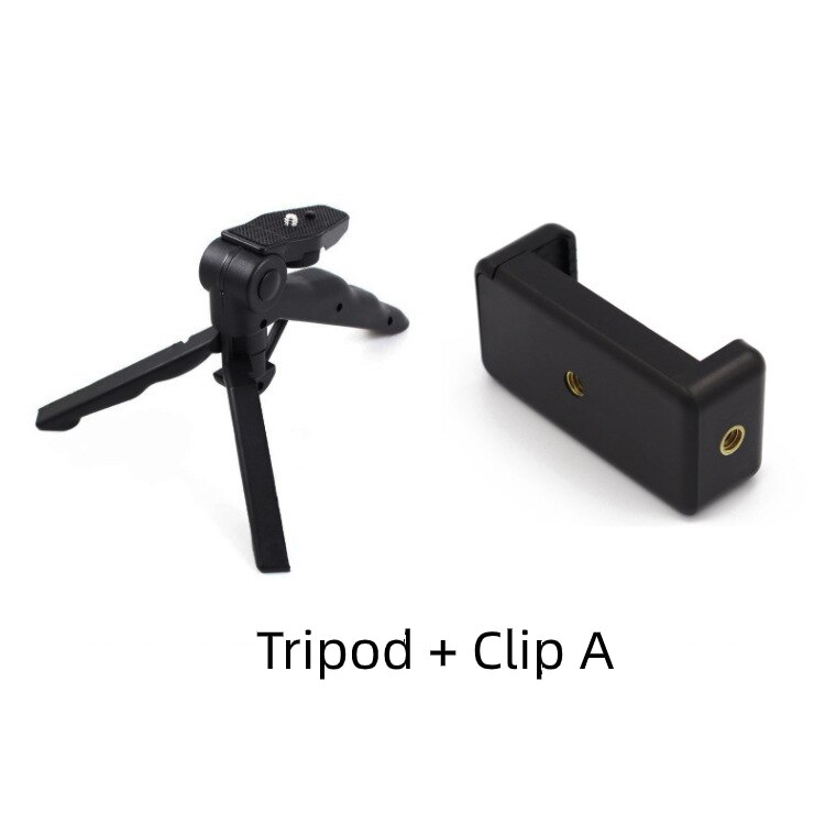 Handheld Grip Stabilizer Phone Tripod Holder Selfie Stick Handle Holder Stand for IPhone Samsung Xiaomi Huawei Dropshpping: Tripod and Clip A