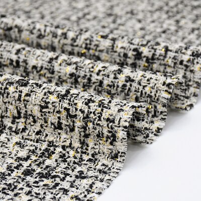 Vintage Autumn Winter Tweed Fabrics Multi Patterns Yarn Dyed Colorful Thread Woolen Fabrics For Sewing Suits Blazer Tissus: 35