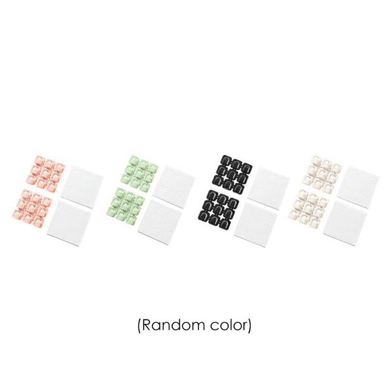 18pcs Fixed Desktop Network Wire Cables Clamp USB Line Cord Organizer Fixed Tool Install Data Line Cables Row Clamp