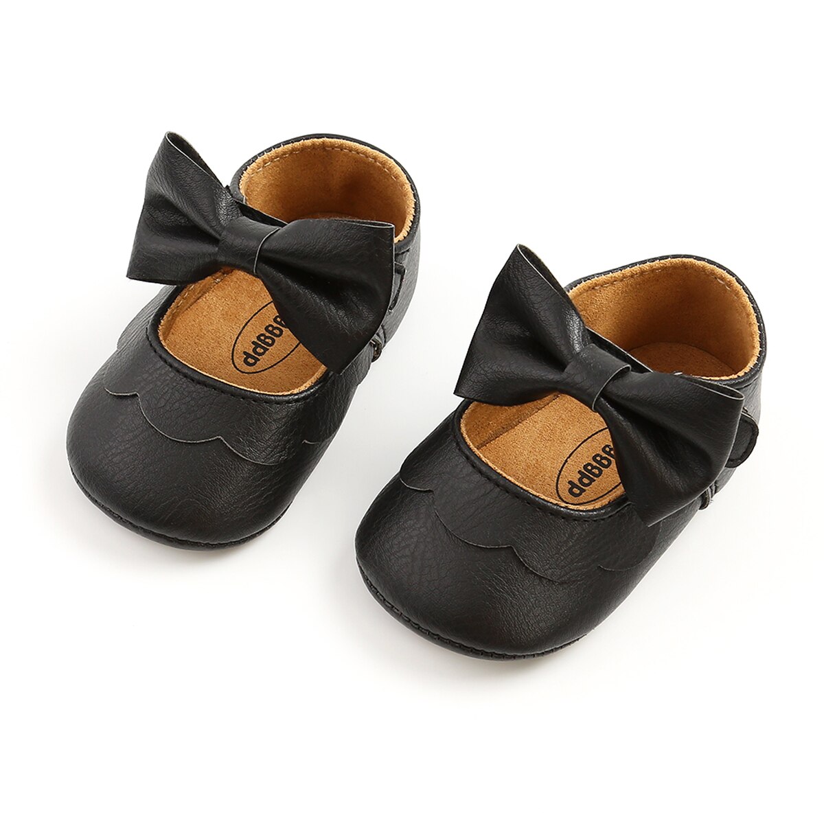 0-18M Baby Kleinkind Mädchen Flache Schuhe Bogen Knoten Feste Erste Wanderer Weiche Sohle Schuhe neugeboren Kleinkind Kleinkind mädchen Prinzessin Schuhe: C / 7-12 Monate