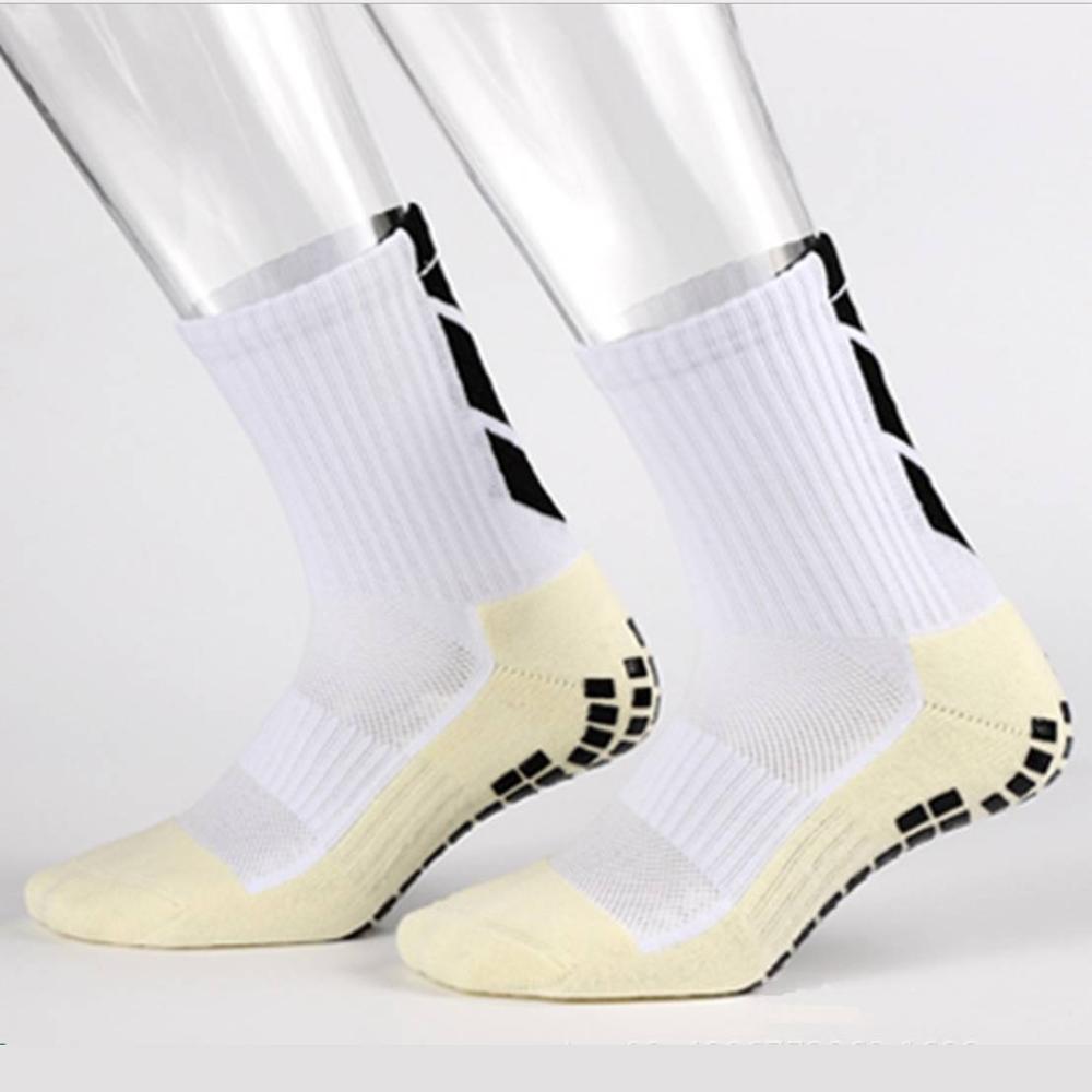 Anti-Slip Breathable Sports Socks Men Cotton Breathable Absorb Sweat Fast-Dry Football Rubber Soccer Running Cycling Sock