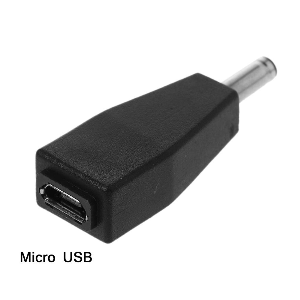 Micro USB Female To DC 3.5x1.35mm Male Plug Jack Converter Adapter Charge For USB HUB LED Light Fan