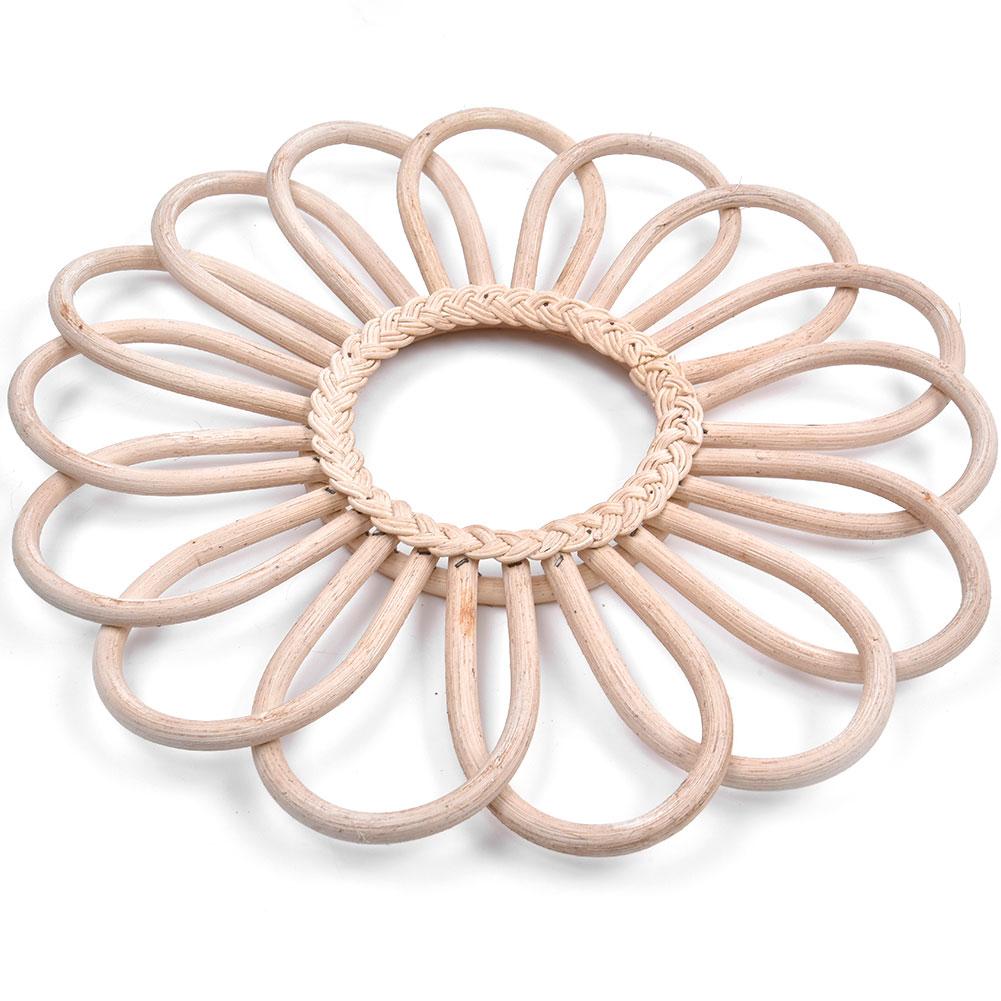 Rattan Twig Crafts Flower Frame Photo Wall Hanging Frame Ornament Wedding Birthday Party Decoration Decorative Crafts #