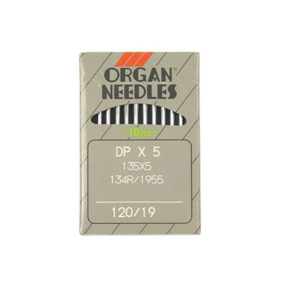 10pcs/lot ORGAN NEEDLES DBX1 DCX1 DPX5 UYX128GAS For Industrial Lockstitch Sewing Machine Singer JUKI brother: DPX5(120-19)