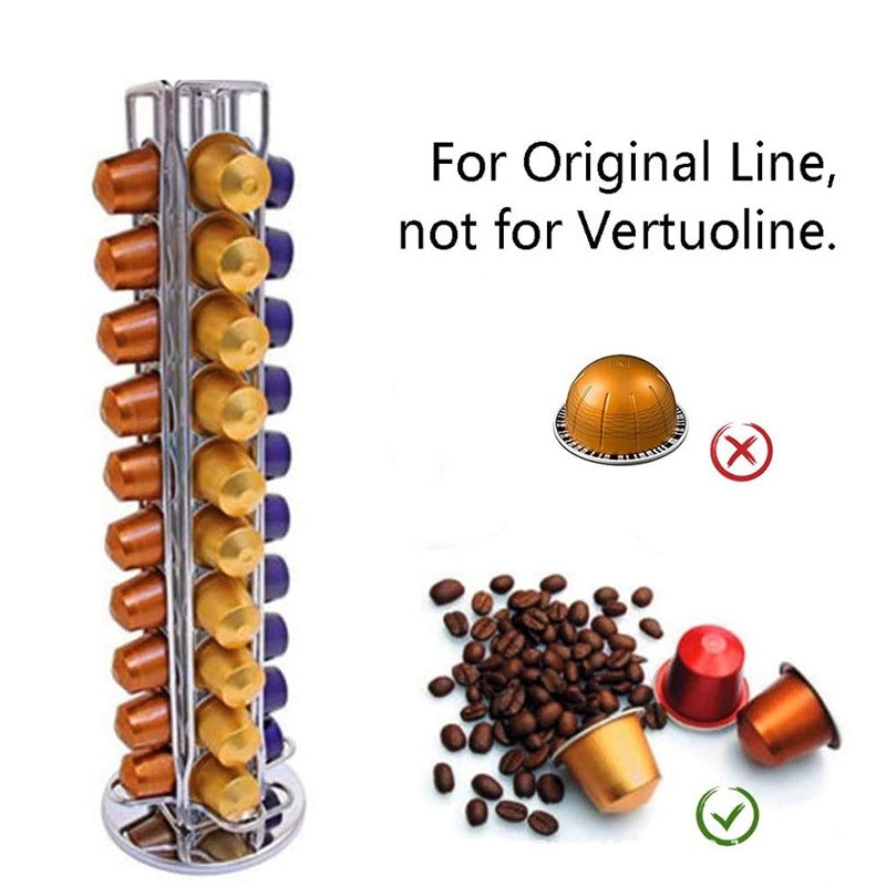 Pour Nespresso café 40 Capsule rangement pour cuisine support distributeur support dosette accessoires de cuisine étagère de rangement