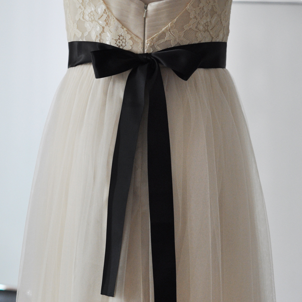 Grün Strass Braut Gürtel Schärpe Hochzeit Kleid Gürtel Kristall Applikationen für Brautjungfer Kleid Abendkleid bestido de noche B39: Schwarz