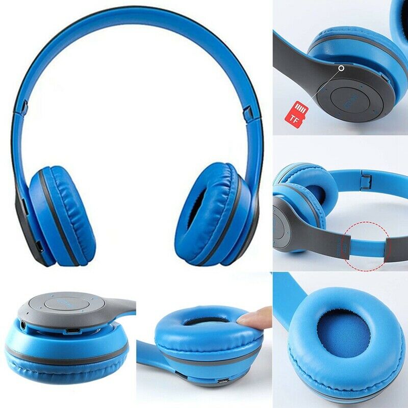 Multifunctional Wireless Stereo Bluetooth Headphone MP3 Player FM Radio Headset for iOS Android Men Women