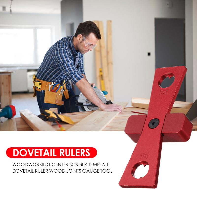 Plastic Gauge Profile Copy Gauge Copier Woodworking Tool Center Scriber Template Dovetail Ruler Wood Joints Gauge Tool