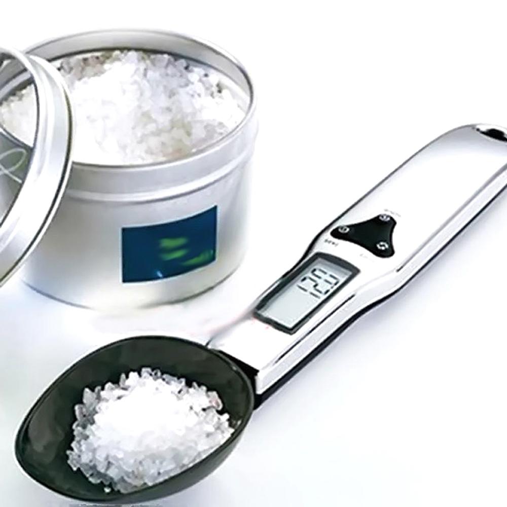 Köksmätsked bärbar lcd digital gram elektronisk sked med lcd display köksvåg 500g/0.1g 300g/0.1g