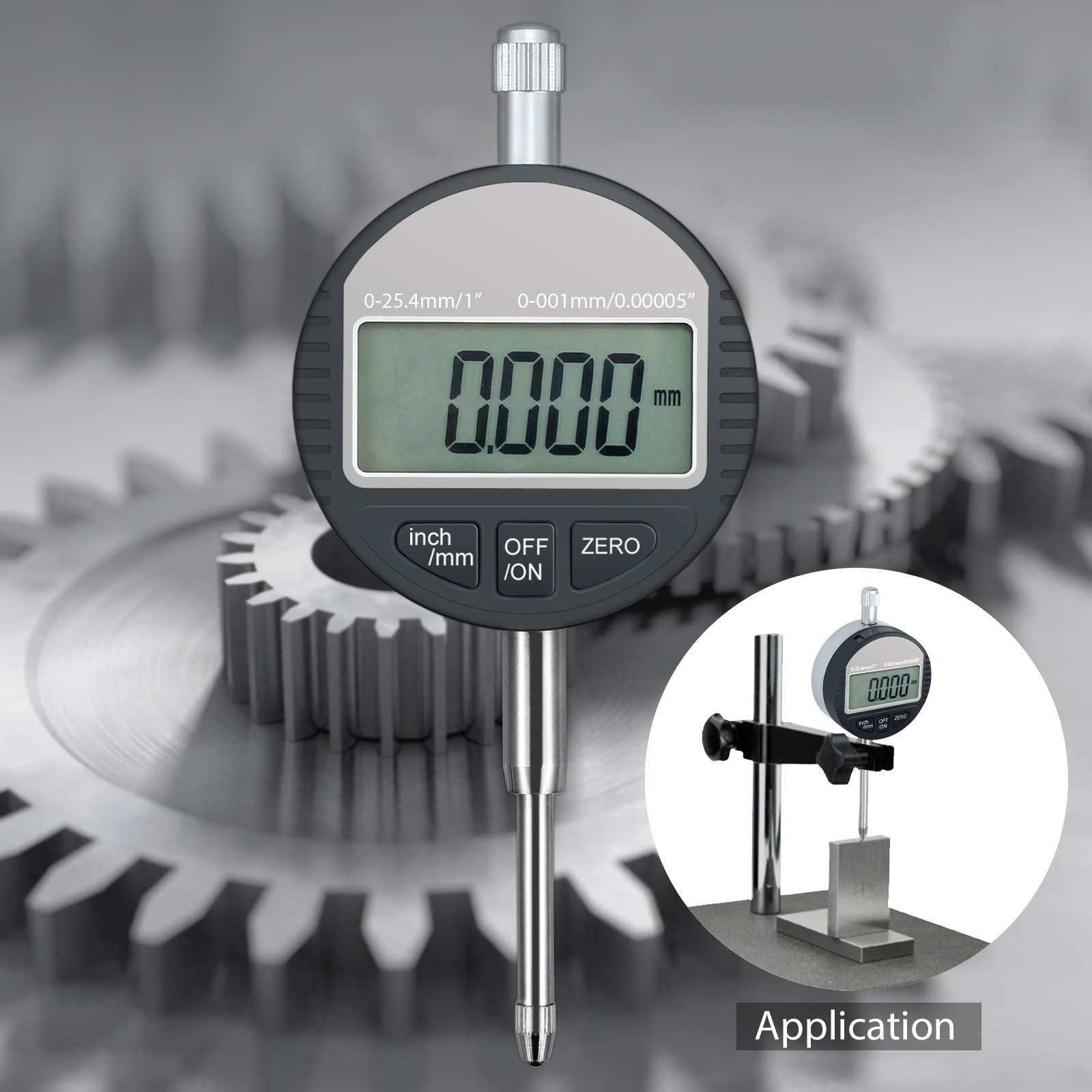 Proster-indicador Digital de esfera para DTI, 0.001/0,00005 '', rango de sonda Digital 0-25,4mm/1'', indicador de prueba de Dial, medidor electrónico