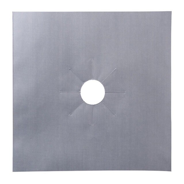 1/4 unids/set protectores de horno a Gas olla cubierta de alfombrilla de limpieza de la estufa de Gas de cocina Protector para la cocina utensilios de cocina Accesorios: 1pc sliver