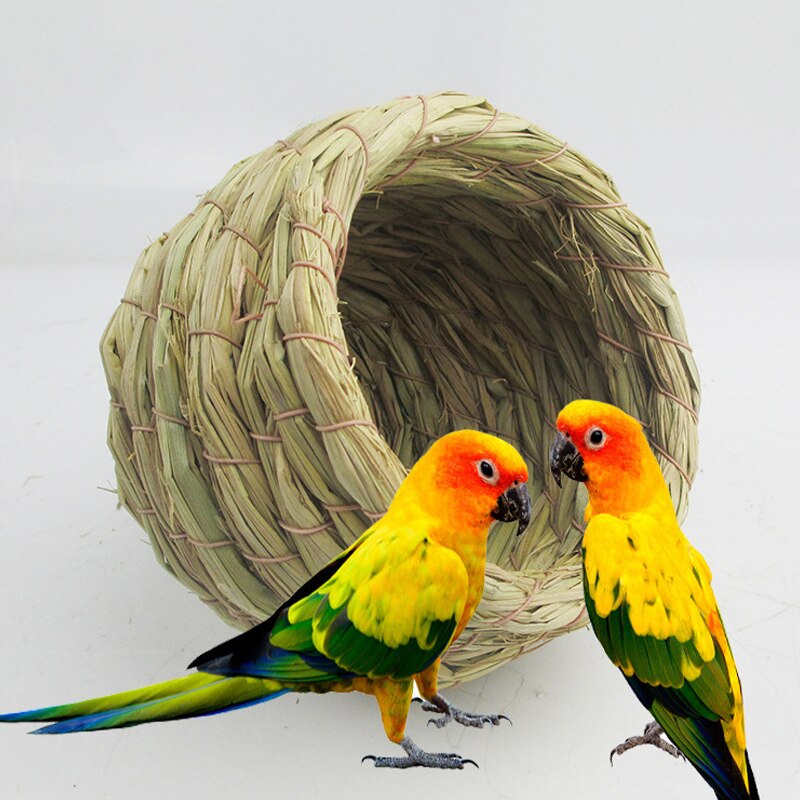 Vogelnest Stroh Wellensittich Vogel Nest Schüssel-förmigen Kürbis-förmigen Vogel Schlüpfen Ei Nest Vogel Liefert vogel Käfige