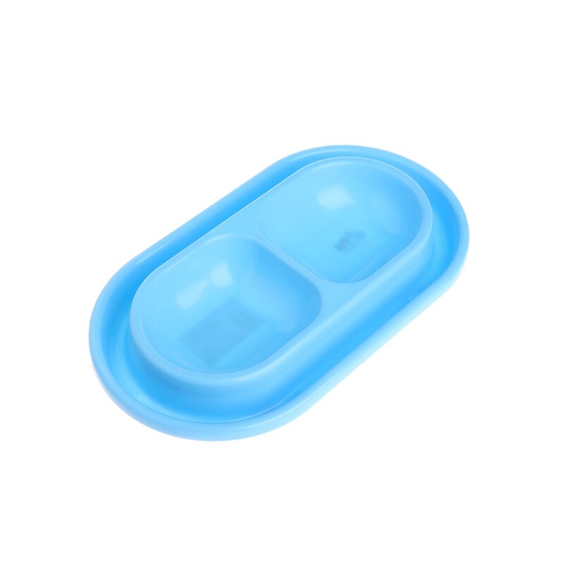 Voerbak voor huisdieren, dubbele plastic voerbak, anti-mieren voerbak voor honden, katten en puppy's