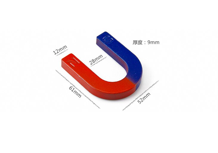 1Pcs Magnet for Education Science Experiment Horseshoe Magnets U61x52x9mm