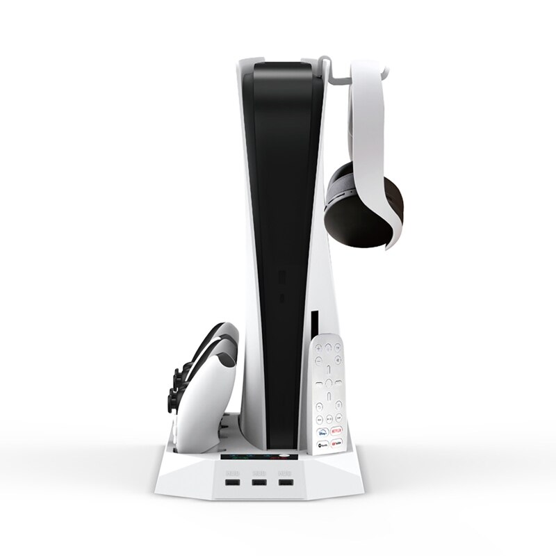 Vertical Stand for PS 5 with Cooling Fan Charging Station Digital Edition