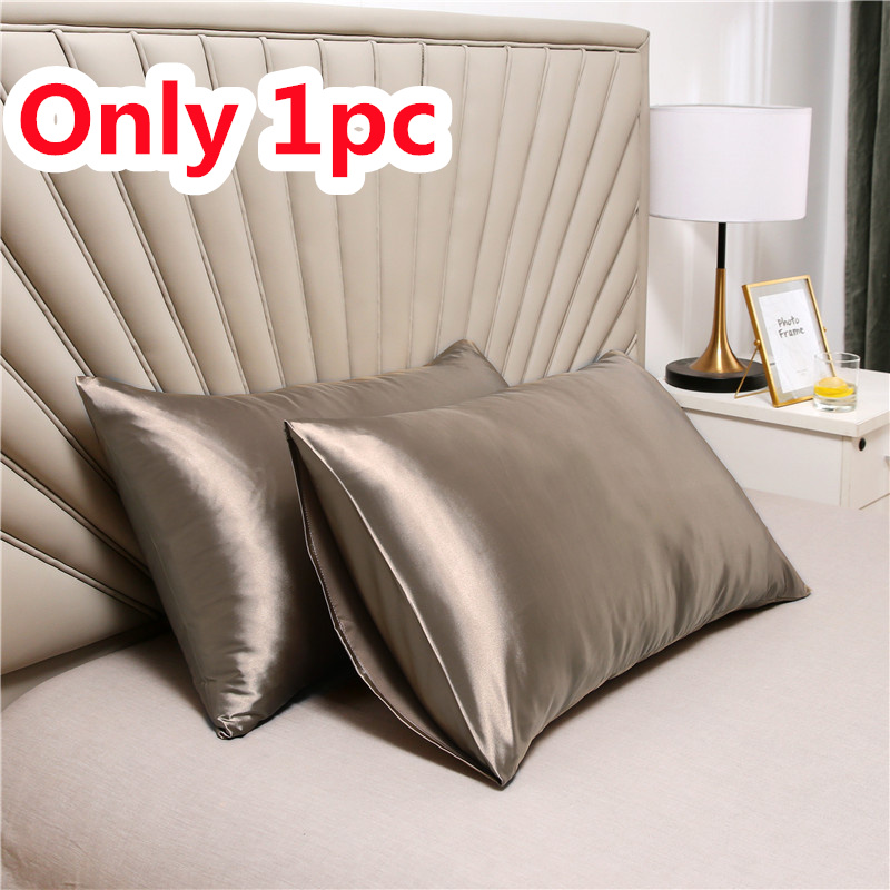 Funda de almohada de satén de lujo para piel de pelo, funda de almohada de satén de seda, juego de fundas de almohada de 51x6 6/76cm, funda de almohada sedosa con cierre de sobre: 50 x 70 cm / Verde claro