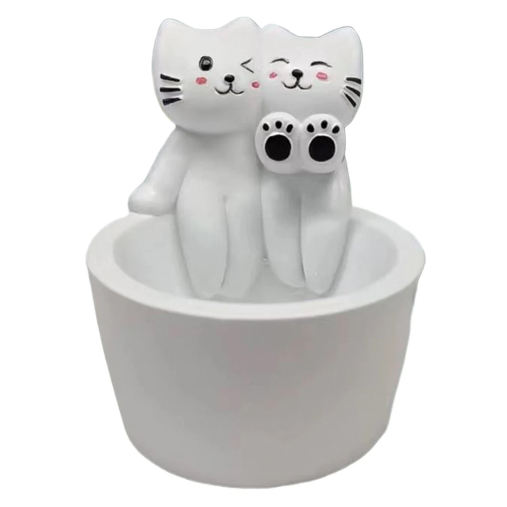 Chat/chien/lapin/renard Animal bougeoir pattes chauffantes bougeoir mignon chandelier support de lampe dessin animé pour les amoureux des animaux: Doré